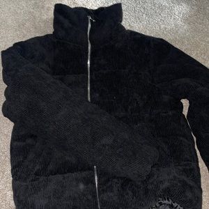 COPY - Black Corduroy Puffer Jacket